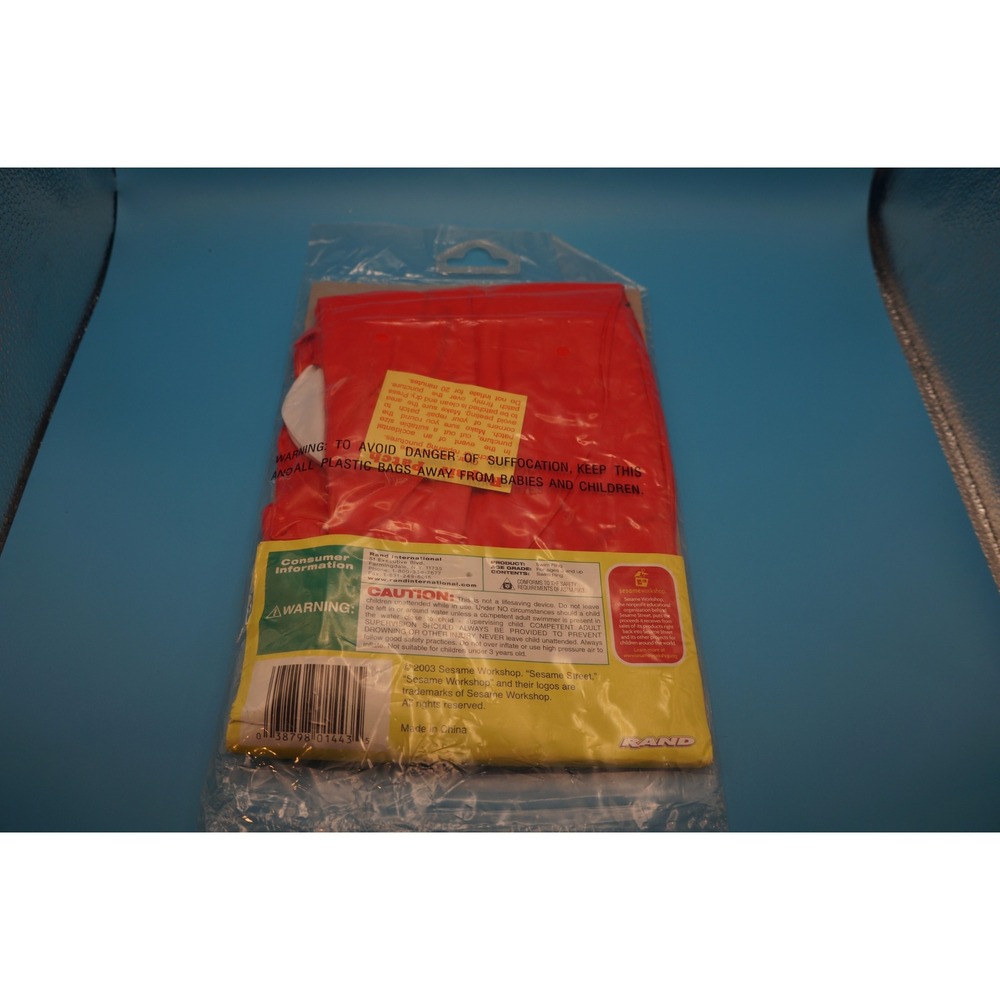 Sesame Street Elmo 18.5 Inch Swim Ring Inflatable Pool Float Vintage 2003 Rand